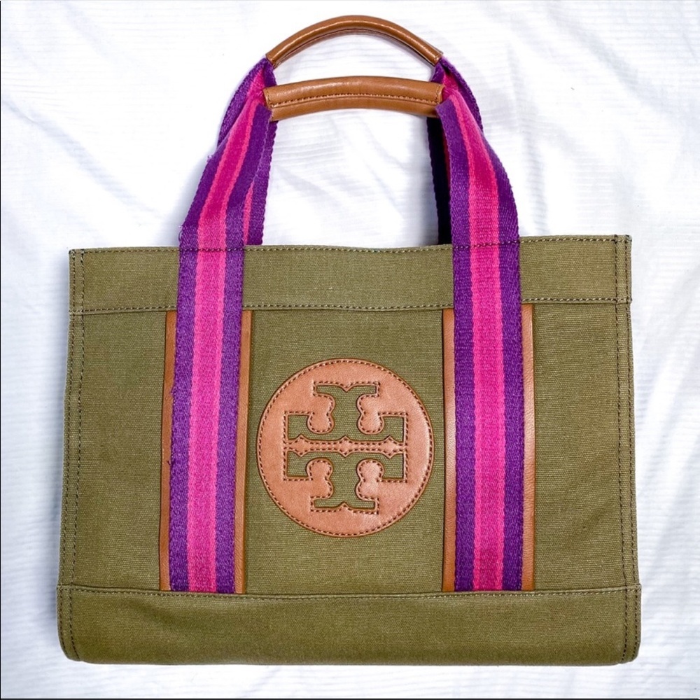 Tory Burch | Canvas and Leather Tote